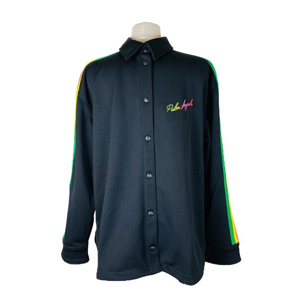 Palm Angels Miami Track Black Multicolor Jacket - Picture 1 of 7
